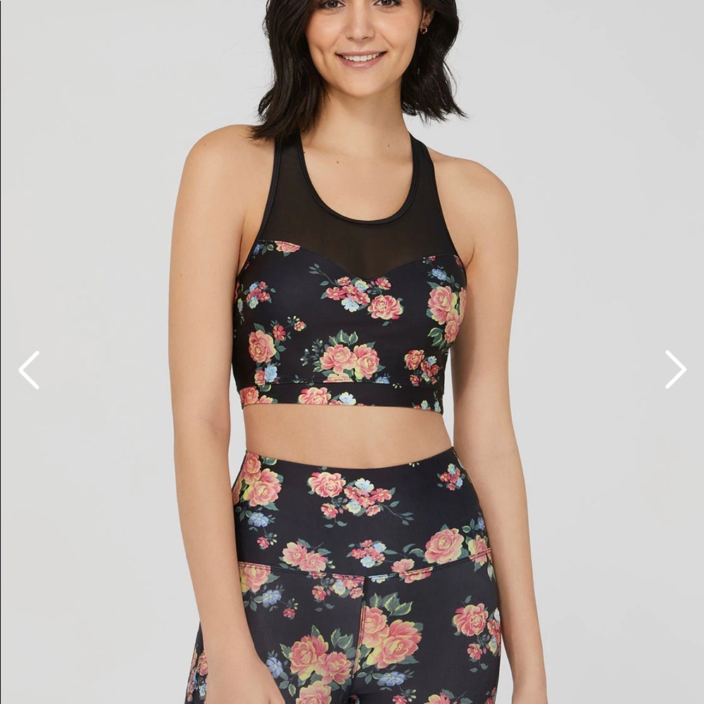 Floral Racerback Sports Bra